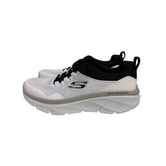Skechers Twist Fit Men's Sneakers D'Lux Walker 2.0 White Training Shoes Size 7.5 - Picture 3 of 12